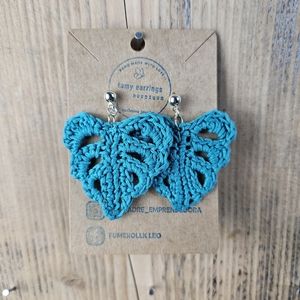 Handmade crochet earrings elegant earrings woven hoops accessories and jewelry